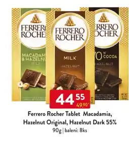 Qanto Ferrero Rocher Tablet Macadamia, Hazelnut Original, Hazelnut Dark 55% nabídka