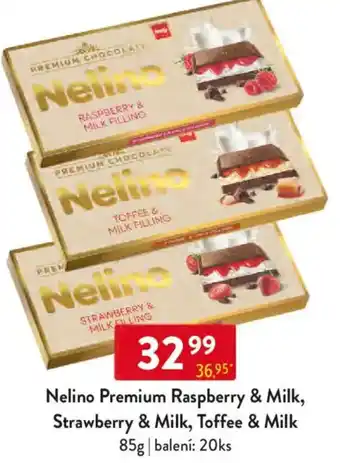 Qanto Nelino Premium Raspberry & Milk, Strawberry & Milk, Toffee & Milk nabídka