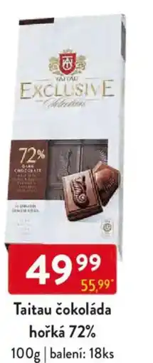 Qanto Taitau čokoláda hořká 72% nabídka