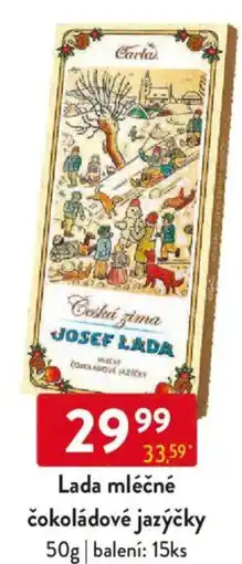 Qanto Lada mléčné čokoládové jazýčky nabídka