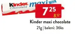 Qanto Kinder maxi chocolate nabídka