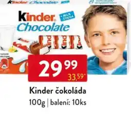 Qanto Kinder čokoláda nabídka