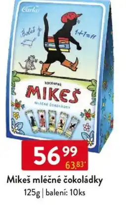 Qanto Mikeš mléčné čokoládky nabídka