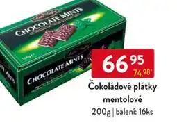 Qanto Čokoládové plátky mentolové nabídka
