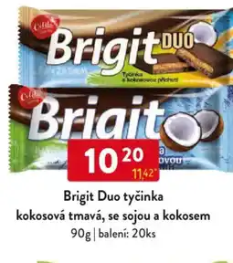 Qanto Brigit Duo tyčinka kokosová tmavá, se sojou a kokosem nabídka