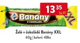 Qanto Želé v čokoládě Banány XXL nabídka