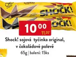 Qanto Shock! sojová tyčinka original, v čokoládové polevě nabídka