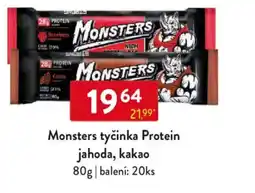 Qanto Monsters tyčinka Protein jahoda, kakao nabídka