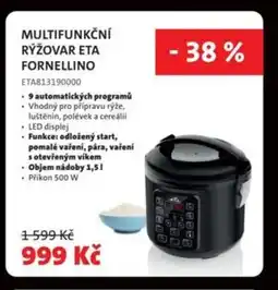 ETA Multifunkční rýžovar Eta fornellino nabídka