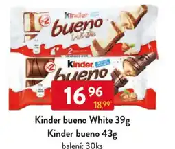 Qanto Kinder bueno White, Kinder bueno nabídka