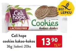 Qanto Celi hope cookies kakao-kokos nabídka