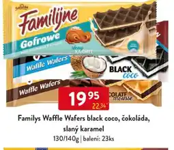 Qanto Familys Waffle Wafers black coco, čokoláda, slaný karamel nabídka