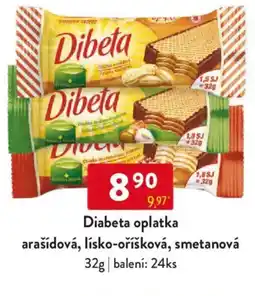 Qanto Diabeta oplatka arašídová, lísko-oříšková, smetanová nabídka