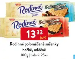 Qanto Rodinné polomáčené sušenky hořké, mléčné nabídka