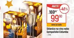 Globus Sklenice na víno nebo šampaňské Columba nabídka