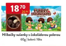 Qanto Hříbečky sušenky s čokoládovou polevou nabídka