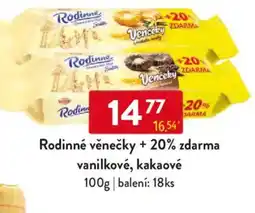 Qanto Rodinné věnečky + 20% zdarma vanilkové, kakaové nabídka