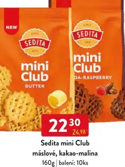 Qanto Sedita mini Club máslové, kakao-malina nabídka