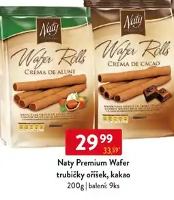 Qanto Naty Premium Wafer trubičky oříšek, kakao nabídka