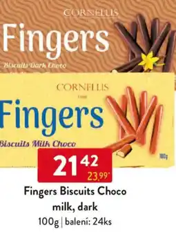 Qanto Fingers Biscuits Choco milk, dark nabídka