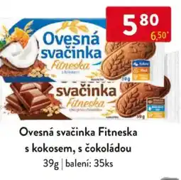 Qanto Ovesná svačinka Fitneska s kokosem, s čokoládou nabídka