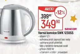 Globus SENCOR Varná konvice SWK 1230SS nabídka