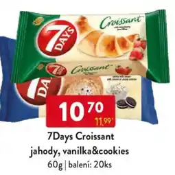 Qanto 7Days Croissant jahody, vanilka&cookies nabídka
