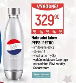 Globus Náhradní láhev PEPSI Retro nabídka