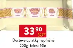 Qanto Dortové oplatky neplněné nabídka