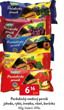 Qanto Pardubický medový perník jahoda, rybíz, švestka, višeň, borůvka nabídka