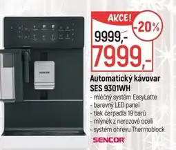 Globus SENCOR Automatický kávovar SES 9301WH nabídka