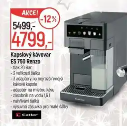 Globus Kapslový kávovar ES 750 Renzo nabídka