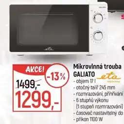 Globus Mikrovlnná trouba Galiato Eta nabídka