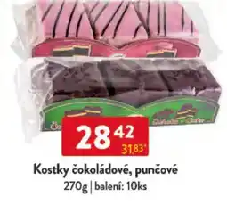 Qanto Kostky čokoládové, punčové nabídka