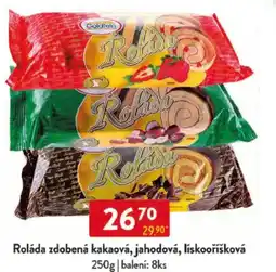 Qanto Roláda zdobená kakaová, jahodová, lískooříšková nabídka