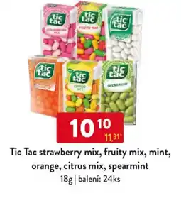 Qanto Tic Tac strawberry mix, fruity mix, mint, orange, citrus mix, spearmint nabídka