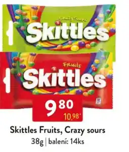 Qanto Skittles Fruits, Crazy sours nabídka