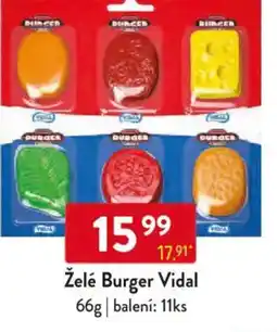 Qanto Želé Burger Vidal nabídka