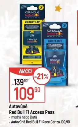Globus Autovůně Red Bull F1 Access Pass nabídka