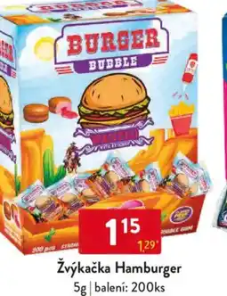 Qanto Žvýkačka Hamburger nabídka