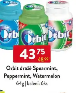 Qanto Orbit draže Spearmint, Peppermint, Watermelon nabídka