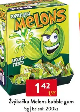 Qanto Žvýkačka Melons bubble gum nabídka