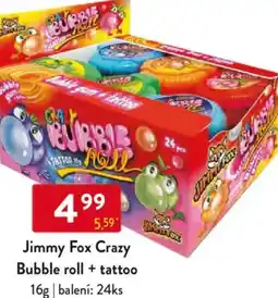 Qanto Jimmy Fox Crazy Bubble roll + tattoo nabídka