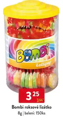 Qanto Bombi roksové lízátko nabídka