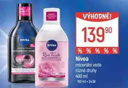 Globus Nivea micerální voda nabídka
