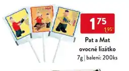 Qanto Pat a Mat ovocné lízátko nabídka