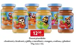 Qanto Ovocná přesnídávka s broskvemi, s broskvemi, s jablky, s meruňkami, s mangem, s malinou, s jahodami nabídka