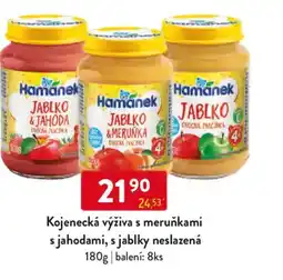 Qanto Kojenecká výživa s meruňkami s jahodami, s jablky neslazená nabídka