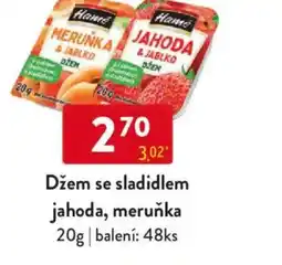 Qanto Džem se sladidlem jahoda, meruňka nabídka