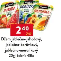 Qanto Džem jablečno-jahodový, jablečno-borůvkový, jablečno-meruňkový nabídka